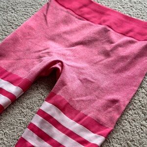 Pink Striped Leggings